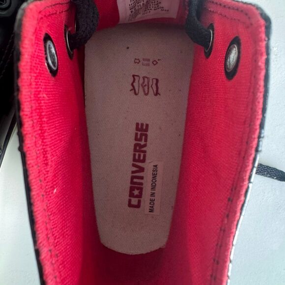 Converse Chuck Taylor Black Patent Leather Sneakers Unisex Size 9.5 M/11.5 W - Picture 7 of 8